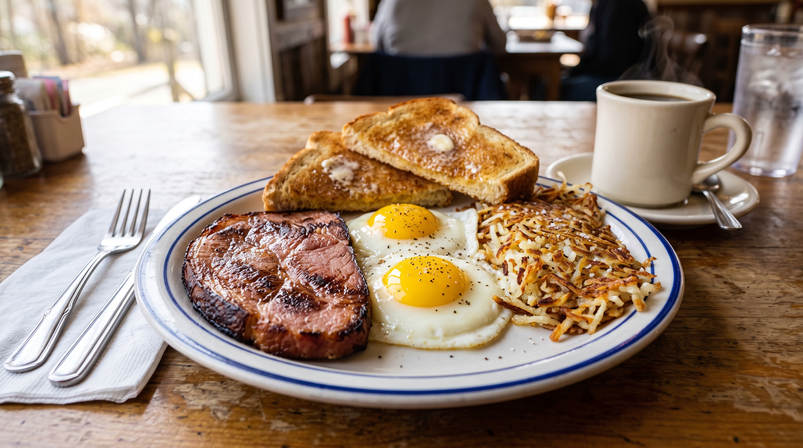 Custom Egg Breakfast with Grits & Grilled Biscuit